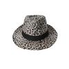 New Leopard Print Top Hat Women's Fashion Warm Hat Men's and Women's Outdoor Sun Protection Visor Trendy Jazz Hat
