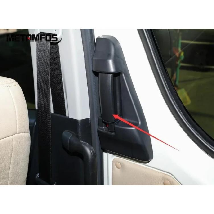 For Toyota Hiace Granvia Commuter - 2024 Carbon Fiber Interior Door Handle Bowl Cover Trim Bezel Accessories Car Styling