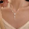 925 Sterling Silver Butterfly Tassel Necklace - High-End Luxury Clavicle Chain for Women 2025