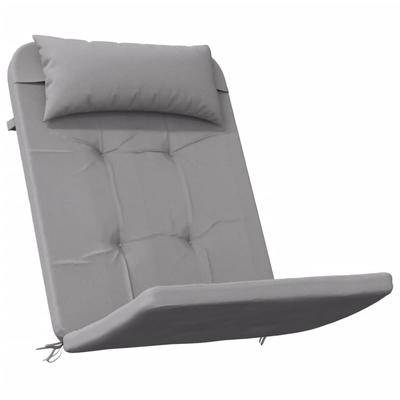 Adirondack Chair Cushions 2 Pcs Gray Oxford Fabric