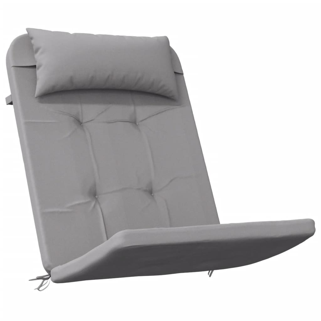 Adirondack Chair Cushions 2 pcs Gray Oxford Fabric
