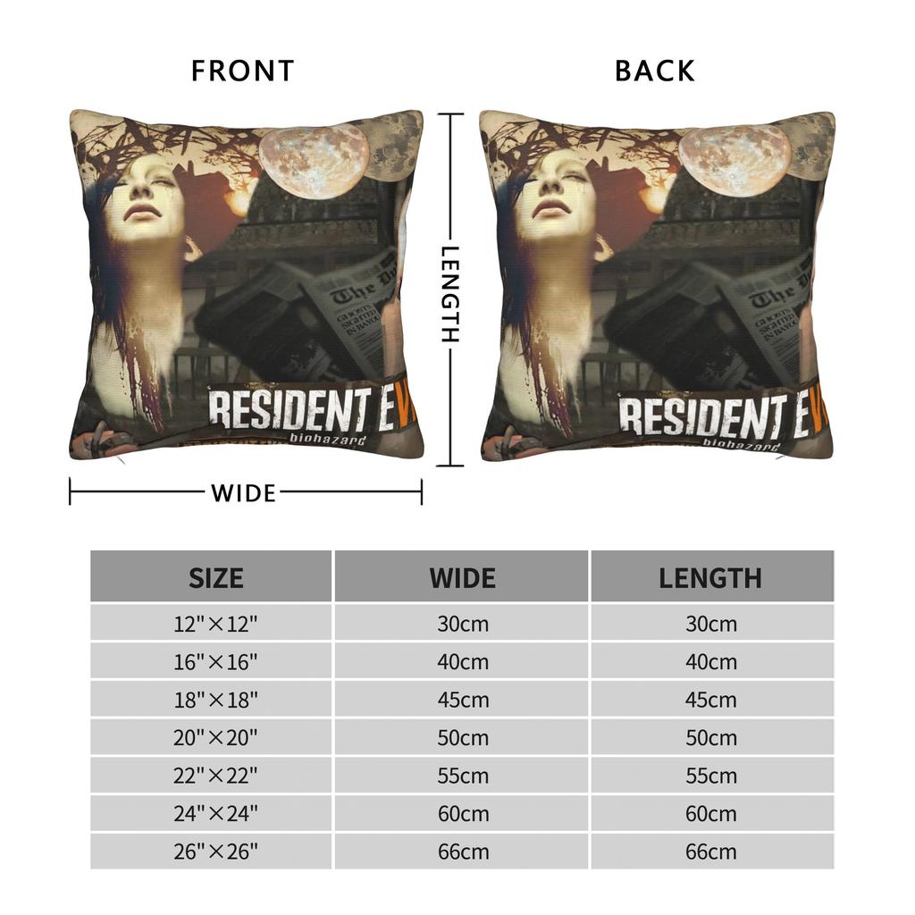 Leon Kennedy Resident Evil Pillow Cover Design Cushion Cover Novelty Pillow Case For Sofa Home Decoration