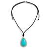 Turquoise Love Pendant Adjustable Drawstring Collar, Beach Bohemian Mermaid Necklace