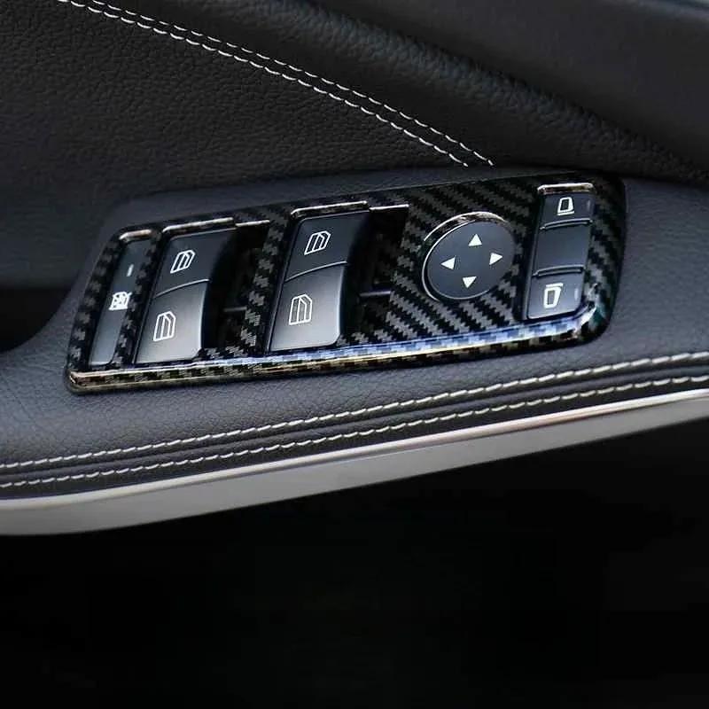 Hot Interior Mouldings Car Window Control Lift Switch Panel Cover Trim Frame For Mercedes Benz A B C E GLE GLA CLA GLK Class W17