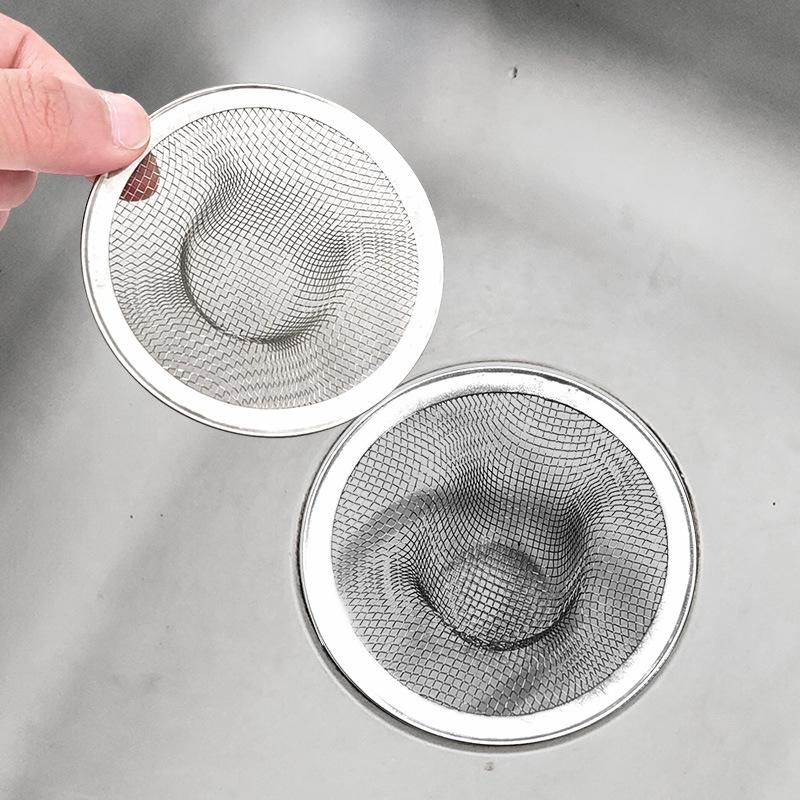 Large, Medium and Small Size Stainless Steel Draining Nets, Water Leakage Sink Filter Net, Residue Filter Net, Draining Straw Hat Floor Drain