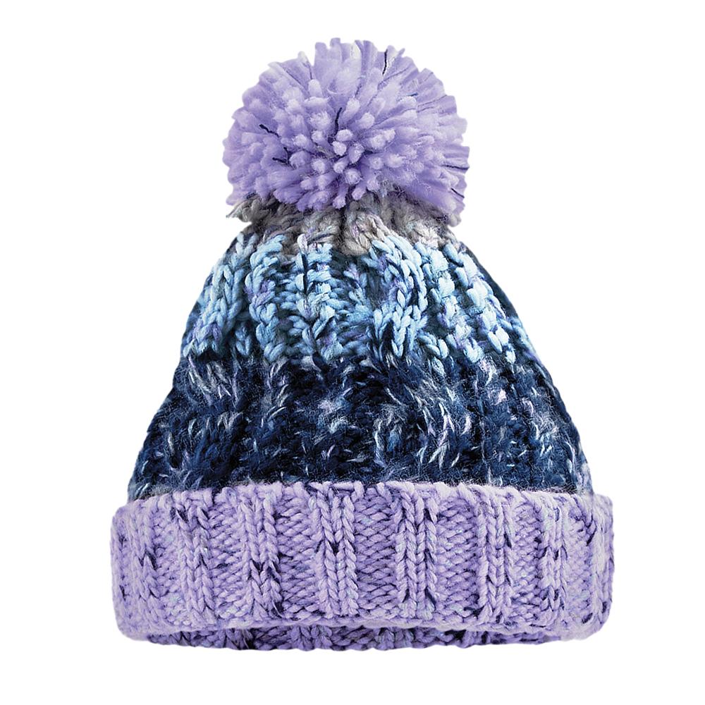 Beechfield Childrens/Kids Corkscrew Pom Pom Beanie