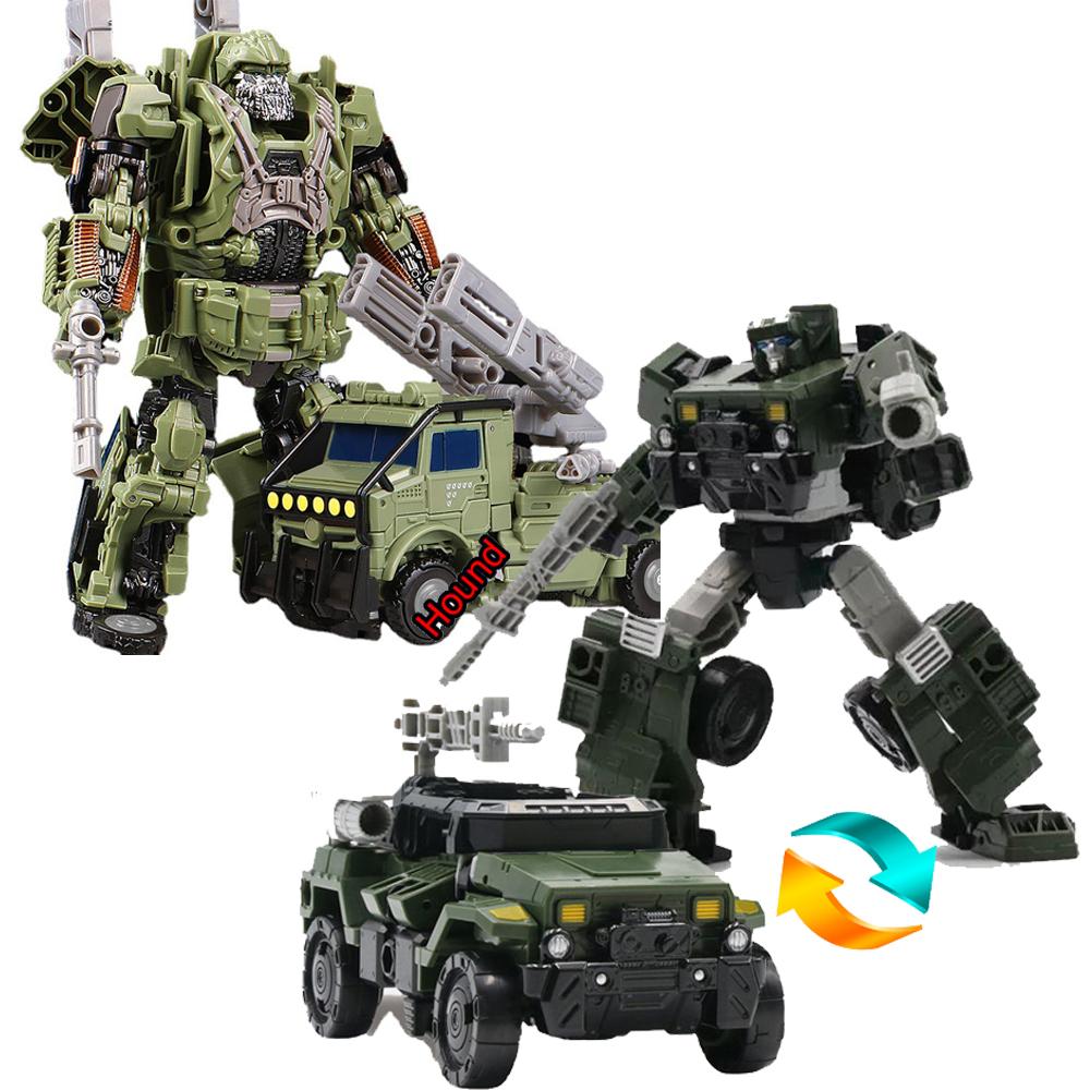 Transformation Toys Hound BMB H6001-6 AOYI YS-06 18cm Autobot Boy Alloy Warrior Robot Anime Action Figure Ratchet Car Model Gift