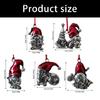 Christmas Tree Decoration Metal Dwarf Pendant Festival Tree Hanging Ornament for Mantels Table Living Room Bedroom