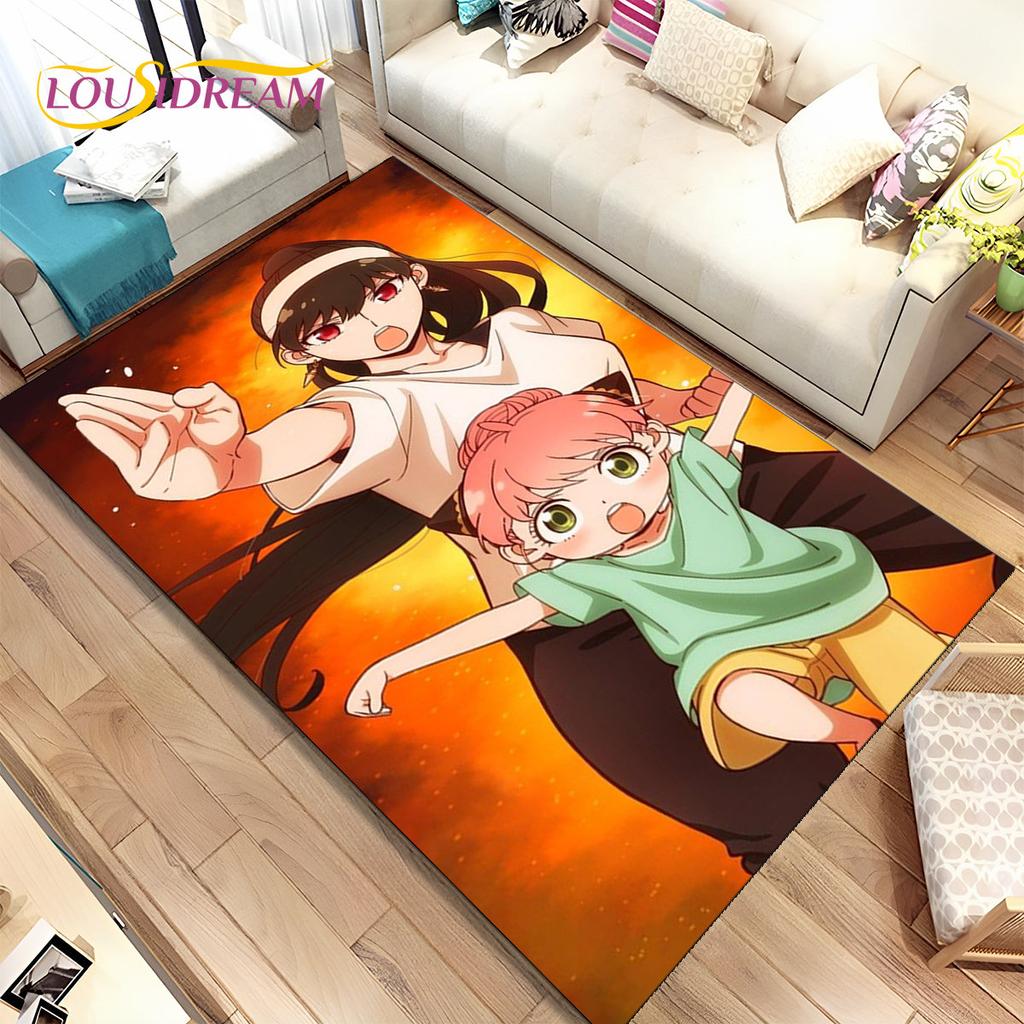 Japan Anime SPY×FAMILY Cartoon  Area Rug Large,Carpet Rug for Living Room Bedroom Sofa Doormat Decoration,kid Non-slip Floor Mat