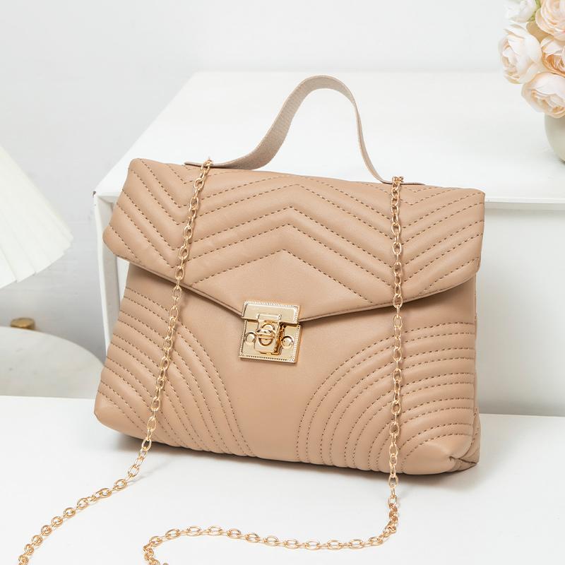 Women's One Shoulder Fashi Retro Small Square Bag Crossbody Handbags Minimalist Style Women's Chain Bag Suitable for Travel-ll