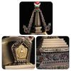 12/17/21cm Bodhi Tower Tibetan Dagoba Bodhi Pagoda Gold-plated Stupa Buddhist Pearl Pagoda Ornaments Buddha Worship Crafts