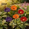 Terrassen-Vogeltränke Bienen-Trinkstation für Garten Wasserspender mit Blumen-Schmetterlings-Design Bunte Schale Outdoor-Gartenhof-Dekoration Klein Für