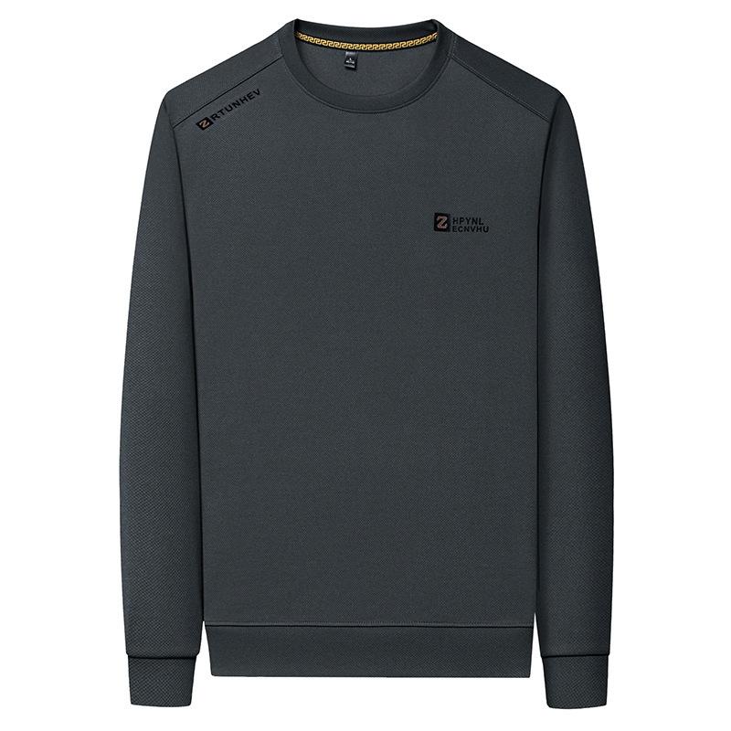 Young and Middle-aged Men's Crewneck Hoodie Autumn New Casual Long-sleeved Loose Men's Top Undershirt Tide