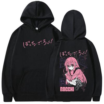 Anime Bocchi The Rock Sudaderas Manga Hitori Gotoh Kawaii Sudaderas con Capucha Hombre Mujer Oversize Manga Larga Jerseys Ropa de Calle