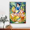 DIY Diamondová maľba Princezná a Trpaslík Krížiková výšivka Súprava Mozaikové umenie Diamond Painting Plný kruh Diamantový Domáca dekorácia