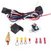 KIMISS Radiator Cooling Fan Relay Kit with Thermostat Switch and Overload Protector - Complete Mounting Accessory for Automotive Cooling System
