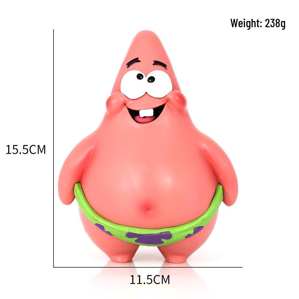 High-Quality PVC Patrick Star Figure: Best Friends SpongeBob Dashboard Ornament