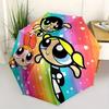 1pc Powerpuff Girls Automatic Opening/Closing Umbrella - Portable 3-Fold Design, 8-Rib Outdoor Umbrella - Ideal Gift for Fans, Travelers, Daily U
