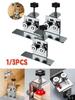 1/3Pcs Cabinet Door Installation Locator Tool,0-36mm Adjustable Cabinet Door Positioning Aid,Stainless Steel Jig Fixation Clamps
