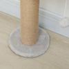 Wall Mounted Cat Shelves, Cat Climbing Wall with 4 Climbing Platforms, Jute Scratching Post and Toy Ball,180cm Tall, Light Grey