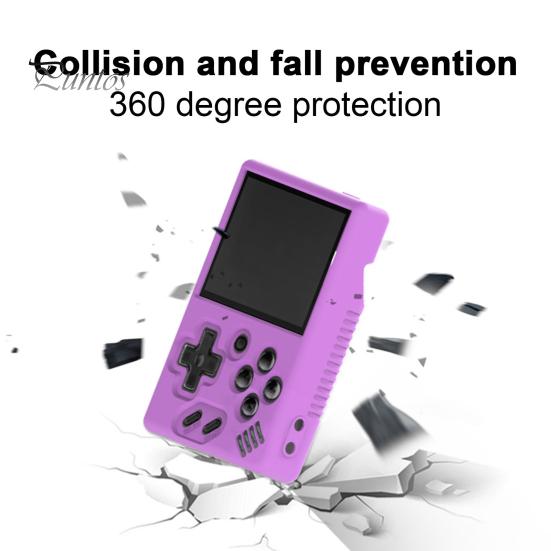 

Защитный чехол для игровой консоли для Miyoo Mini, силиконовый чехол с точным расположением отверстий, пылезащитный, противоударный, сплошной цвет, водонепроницаемый защитный рукав бежевый