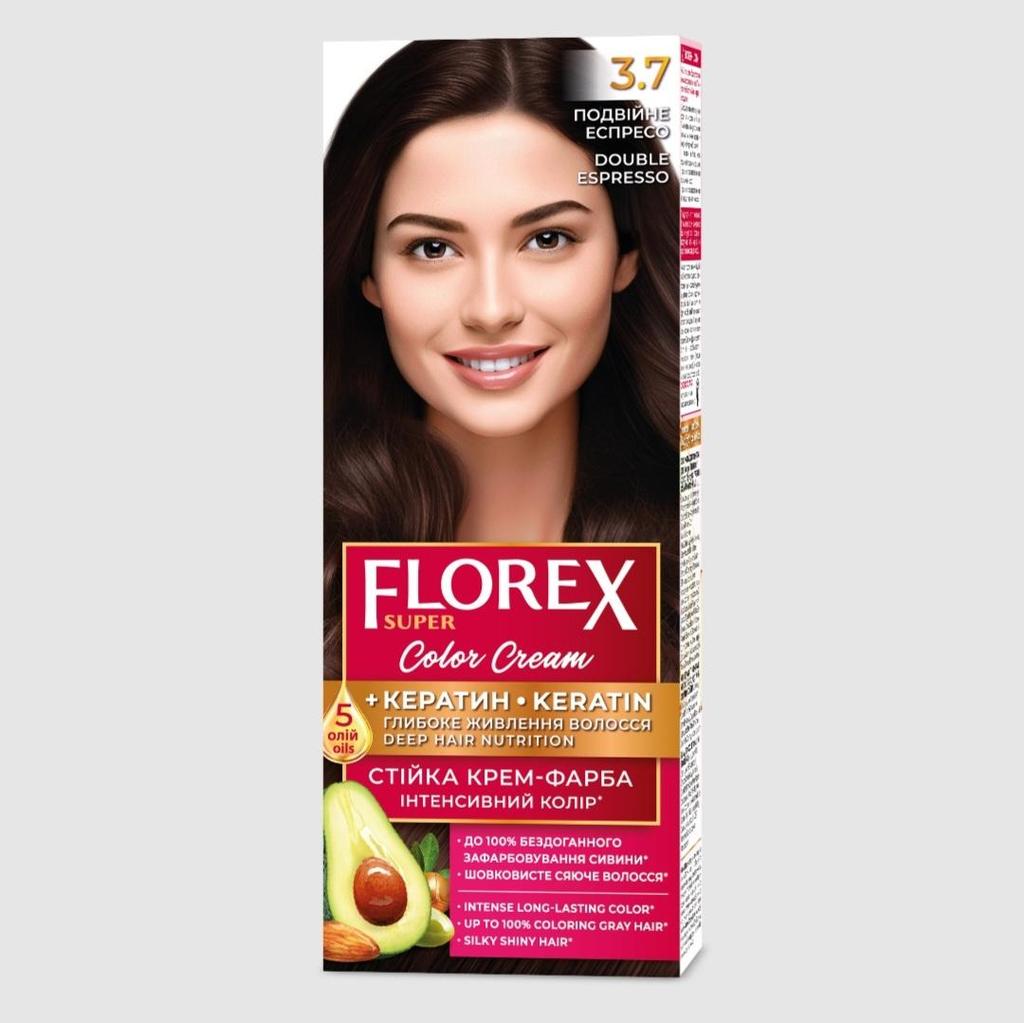 Florex Super Permanent Hair Dye Cream - Give Your Hair Deep Nourishment, Makes Your Hair Soft and Silky-shiny.