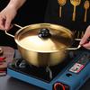 Mini Ramen Pot Stainless Steel Hot Pot Korean Soup Pot  Camping Cookware