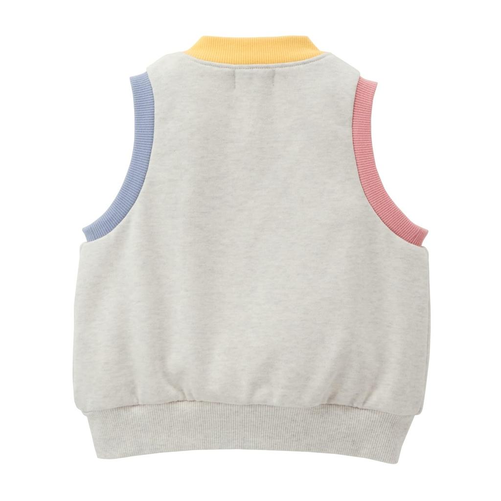Miki House Hot Biscuits Vest, Boys and Girls, Baby/Kids' Clothing, Gray, 100cm, 73-5701-142