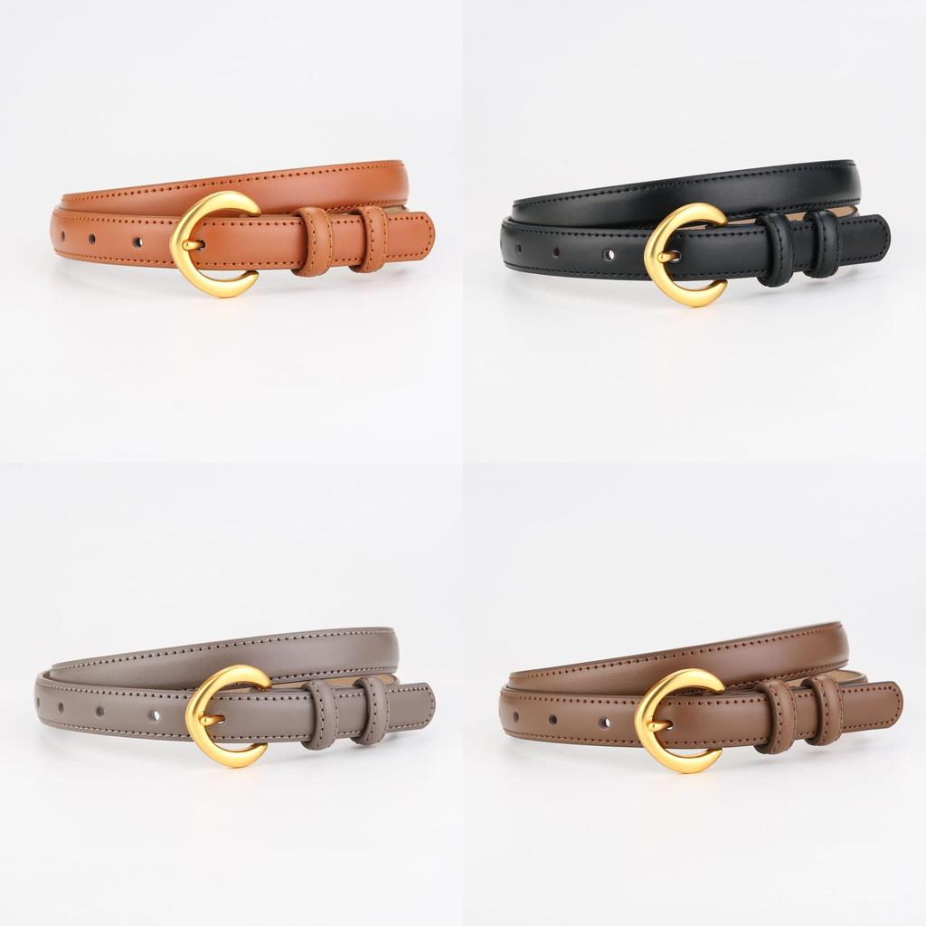 Leather Men Women Fashion Belt With Alloy Buckle And Letter Details For Casual Dress