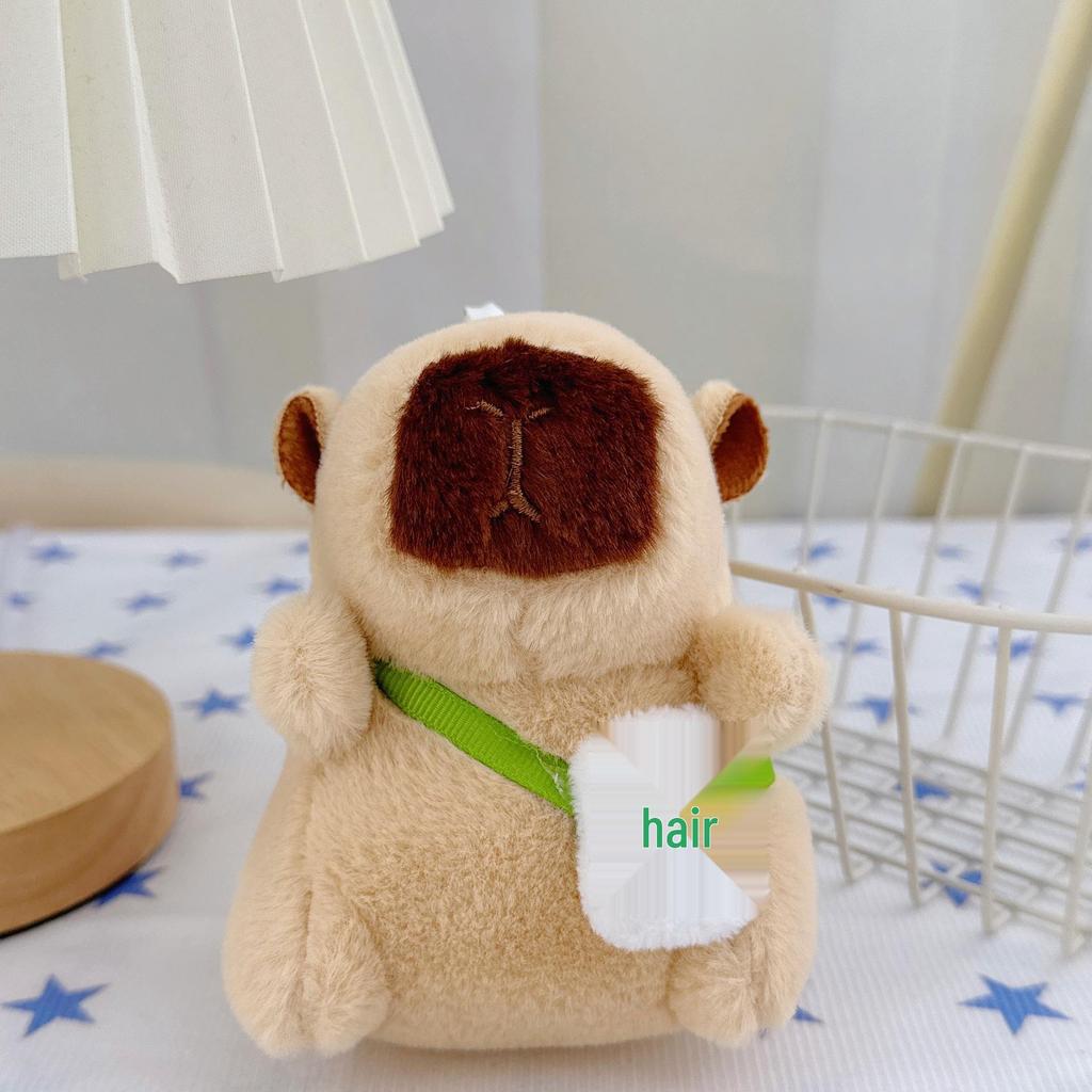 Capybara Hanger Pluche Sleutelhanger - Verjaardagscadeau Lappenpop