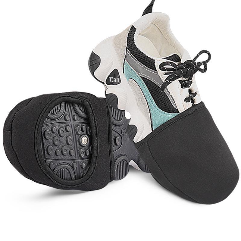 Windproof Cycling Half-Palm Shoe Covers for Mountain and Road Bikes – Soft, Warm, and Self-Locking.