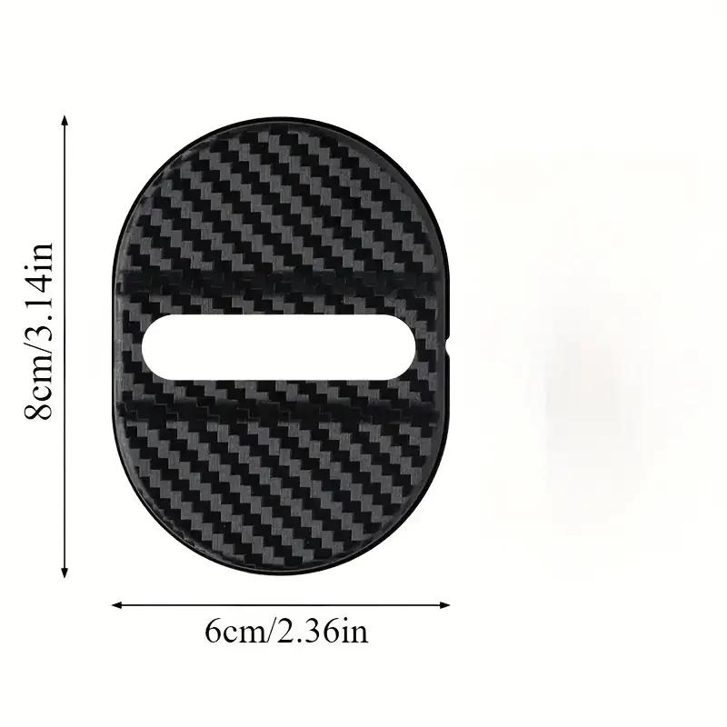 4KS Ochranné kryty zámků dveří auta Plastový kryt zámku dveří auta Tlumení nárazů Redukce hluku Zvukově izolační nálepky Těsnicí náplast Tlumič