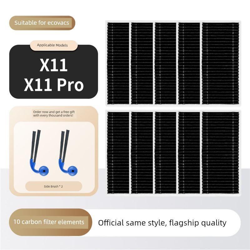 Suitable for Ecovacs X11 Sweeping Robot Accessories Pro Side Brush Roller Brush Filter Mop Dust Bag Cleaning Fluid Consumables