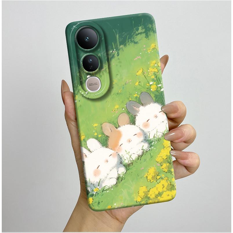 For Vivo V50 Lite 5G Phone Case Aesthetic Luxury Soft Silicone Shockproof Camera Lens Protective Back Covers Anti Slip Fundas