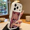 Phone Case: 2D Flat Design Suitable for iPhone 18 17 16 15 14 13 Pro Stepped Protective Case, Hot Girl Style, Halloween Gift