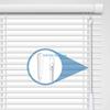 White Fiberglass Blind Wand with Hook, Vertical Blinds Control Window Blind Rod Window Treatments Accessories D57B