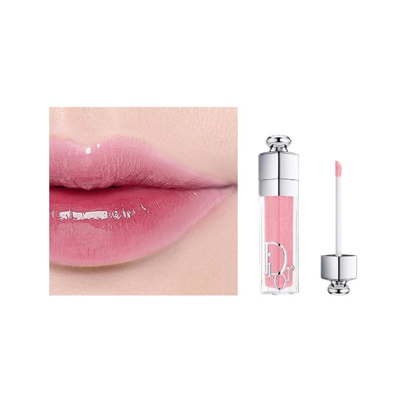 DIOR Enchanting Lip Plumping Lip Gloss, Hydrating, Moisturizing, Soft and Non-sticky, Pure Lustful Lips, Cosmetics #066 Gift bag without gift box белый