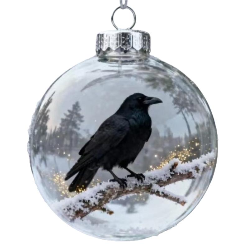 Christmas Balls Elegant Christmas Tree Hanging Animal Ornament for Holiday Celebration and Seasonal Home Accent