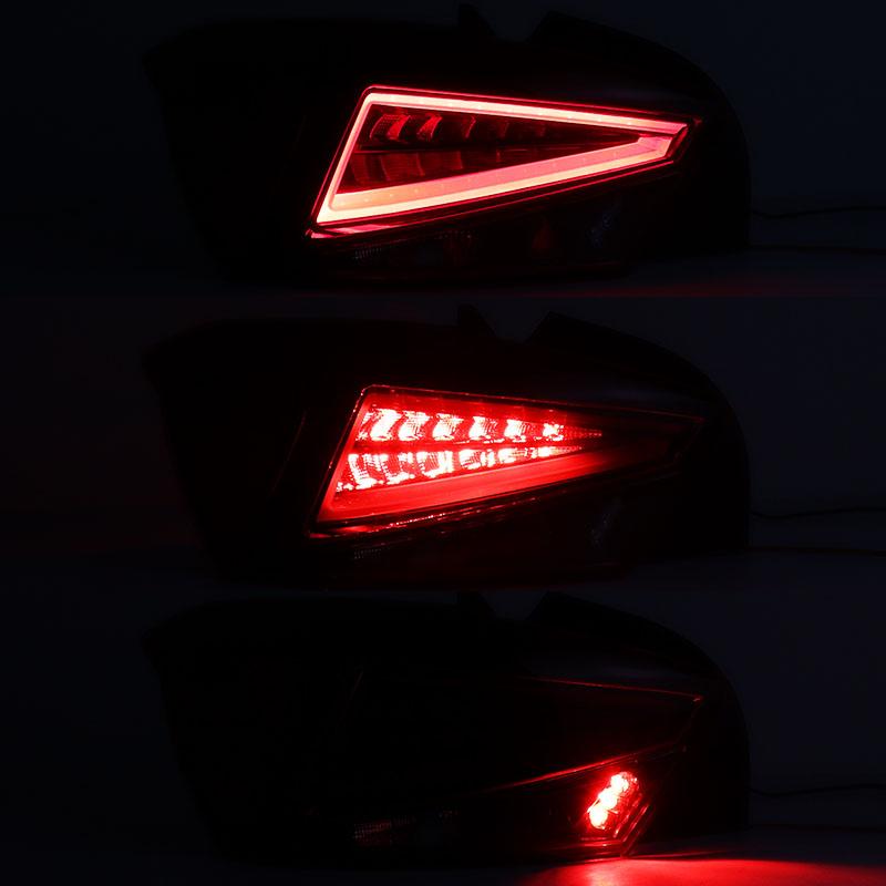 Car Exterior Accessories Rear Tail Light Warning Brake Light For SEAT Ibiza 2018-2026 Signal Lamp Taillight Housing Without Bulb