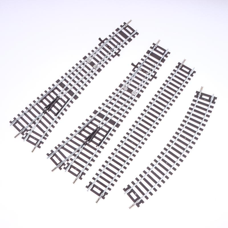 Ho Scale 1/87 Model Train Track Ho Gauge Railroad Track Straight Curved Switch Track For Diorama Sand Table Diy Scenery Layout