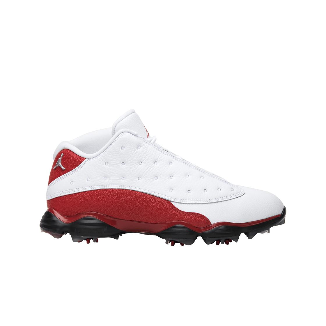 

Jordan 13 Retro Golf Cleat White Red 260
