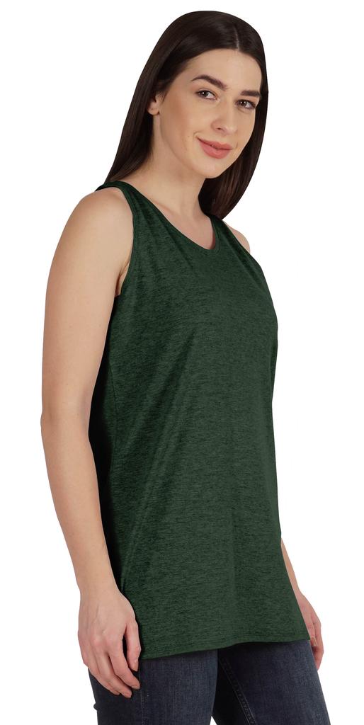 Inkmeso Women  s   Solid Sleeveless Tank Tops Scoop Neck Summer T-shirt Casual