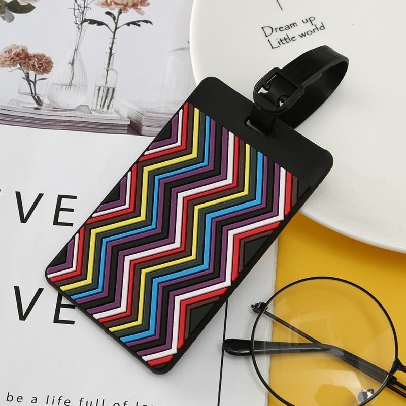 Suitcase Tags Luggage Tags Baggage Backpack Soft Tags with Loop Name ID Address Card Baggage Identifier Travel Accessory