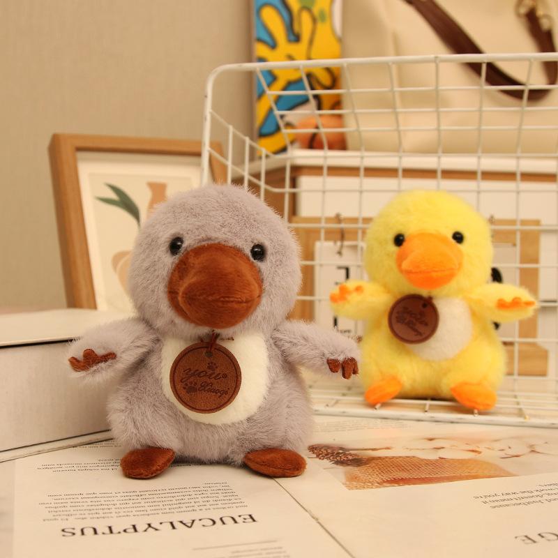 Roztomilý Mengmeng kachní přívěsek plyšová hračka panenka malá žlutá kachnička přívěsek na tašku klíčenka panenka