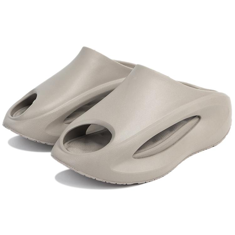 New LiNing Yun You Slay Quiet Abrasion Resistant Slide Slippers Men's Cashmere Gray AZSS009-9