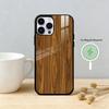 N-Natural Wood Phone Case For iPhone 17,16,15,14,13,12,Plus,Pro,Max For Magnetic Wireless Charge