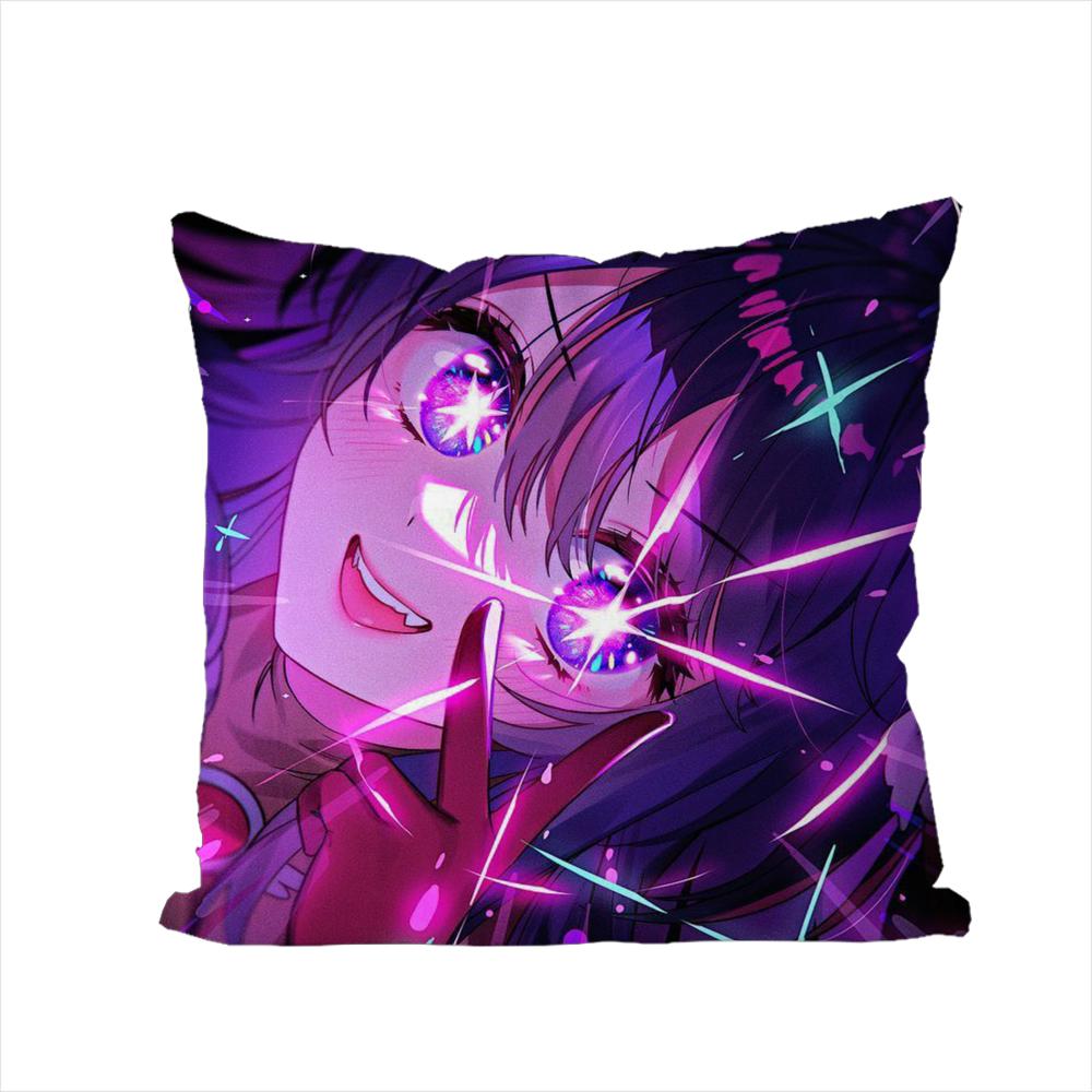 Hoshimachi Suisei Pillow Case For Car Sofa Decorative Home Doublesided Print Plush Square Throw Pillow Cushion Cover