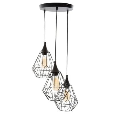 Wired Metal Pendant Light X 3 "Kaore" Atmosphera