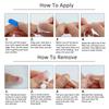 10 Pcs Handmade Long French Cat Eye Rhinestone Press On Nails Full Cover Ballet Fake Nail Tips Manicure Art