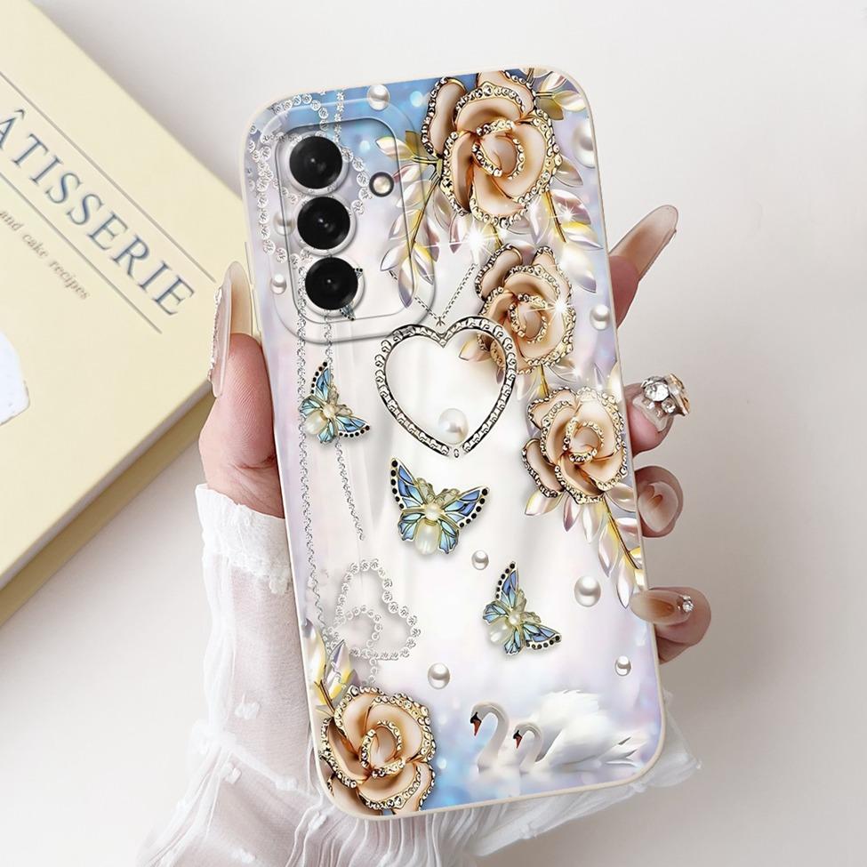 For Samsung A56 5G Case A566B Luxury Fashion Flowers Kawaii Cute Shockproof Phone Case For Samsung Galaxy A56 5G Cover SM-A5660